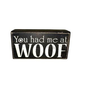 Dog word art house decor WOOF